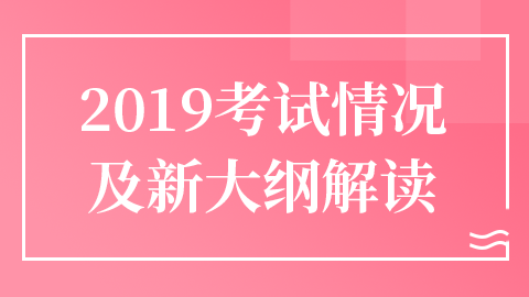 2019考试情况及新大纲解读