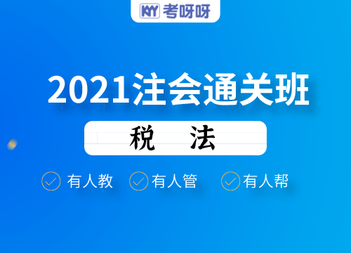 2021注会通关班（税法）