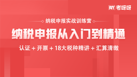 纳税申报实战训练营