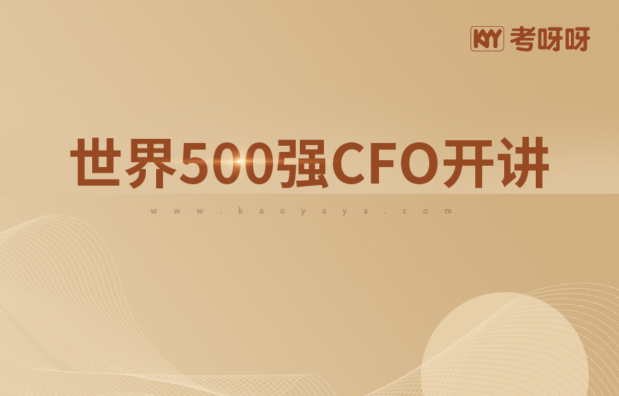 世界500强CFO开讲