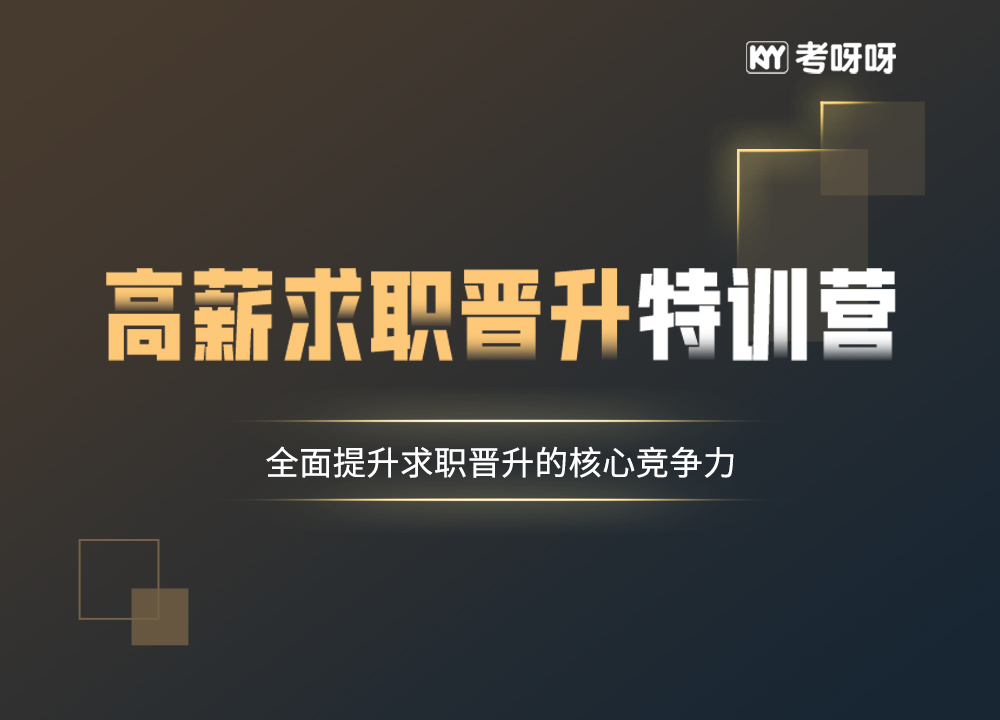 高薪求职晋升特训营