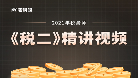 2021年税务师《税二》精讲视频