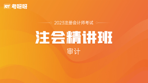 23年注会精讲班《审计》