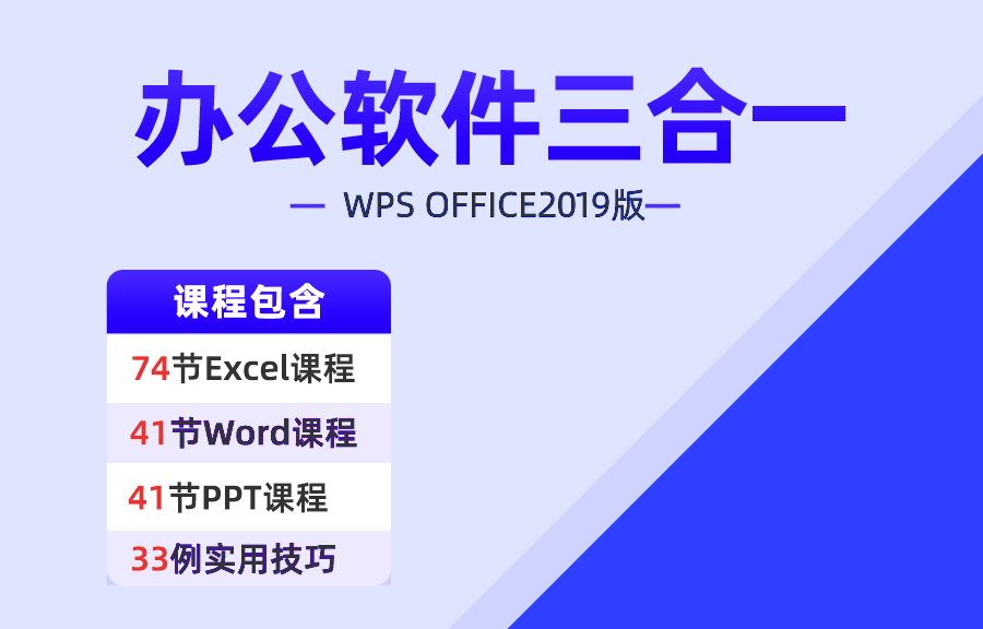 WPS版-办公软件课程（Excel、Word、PPT更新中）