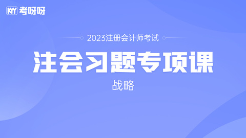 2023年注会习题专项课-战略