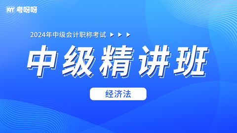 24年中级精讲课——经济法