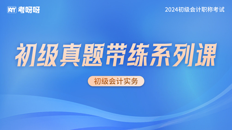 2024初级《会计实务》真题带练系列课