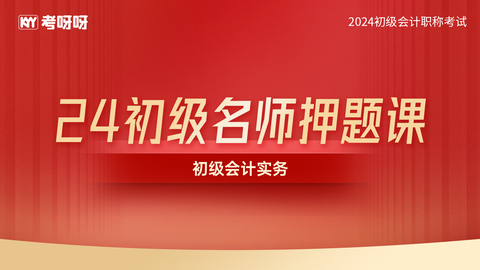 2024年初级名师押题课（会计实务）