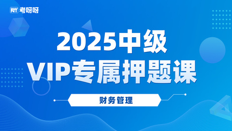 2025中级VIP专属押题课-财务管理