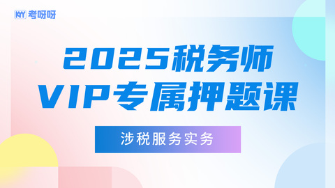 2025税务师VIP专属押题课-涉税服务实务